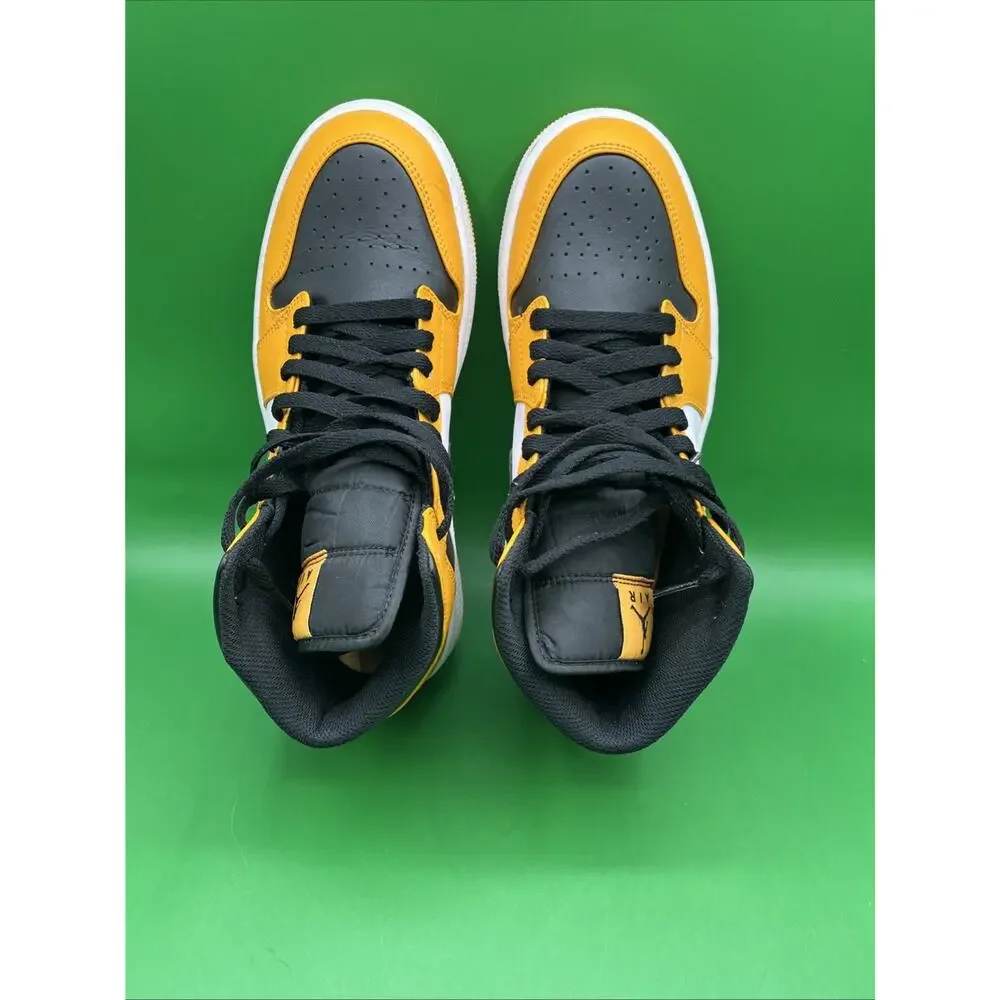 Nike Air Jordan 1 Mid Yellow Ochre White Black DQ8426-701 Men’s Size 8